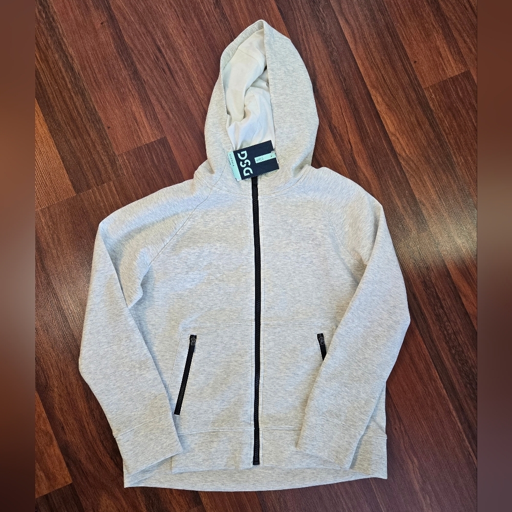 DSG Light Gray Hoodie with Black Accents